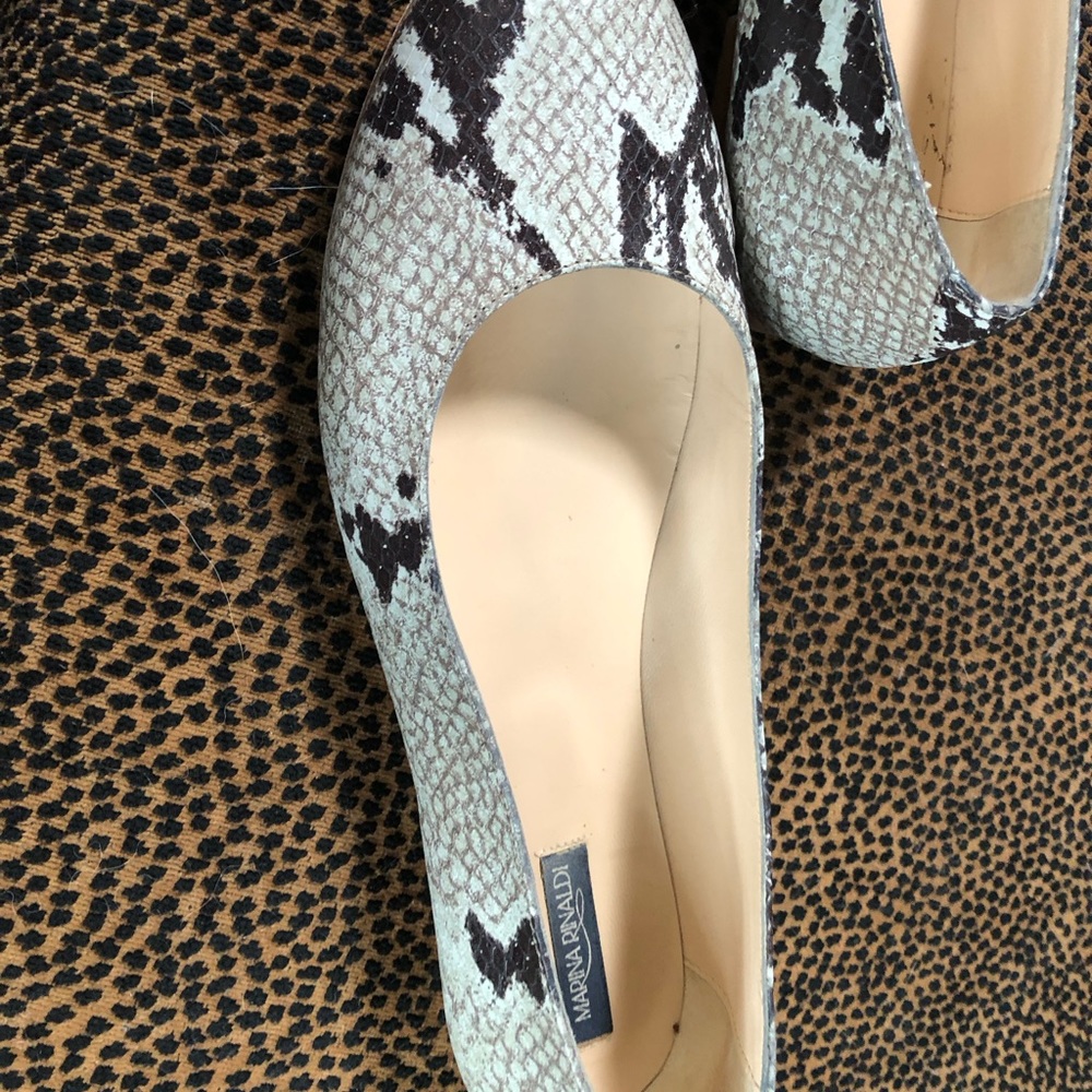 Gorgeous Python print Marina Rinaldi flats! - Picture 5 of 16